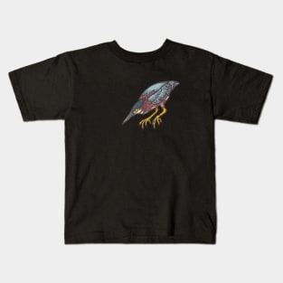 Green Heron Kids T-Shirt
